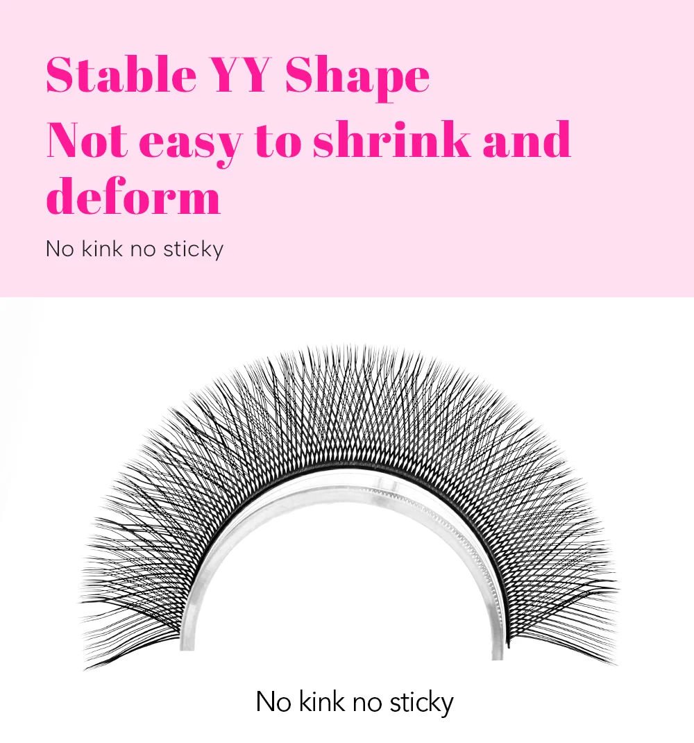 TDANCE YY-Form Wimpernverlängerung C D 0.05/0.07 C/D Weich Leicht Natürliches Make-up Netz-Kreuz Einzelne Premium Nerz Falsche Wimpern – Detail 6