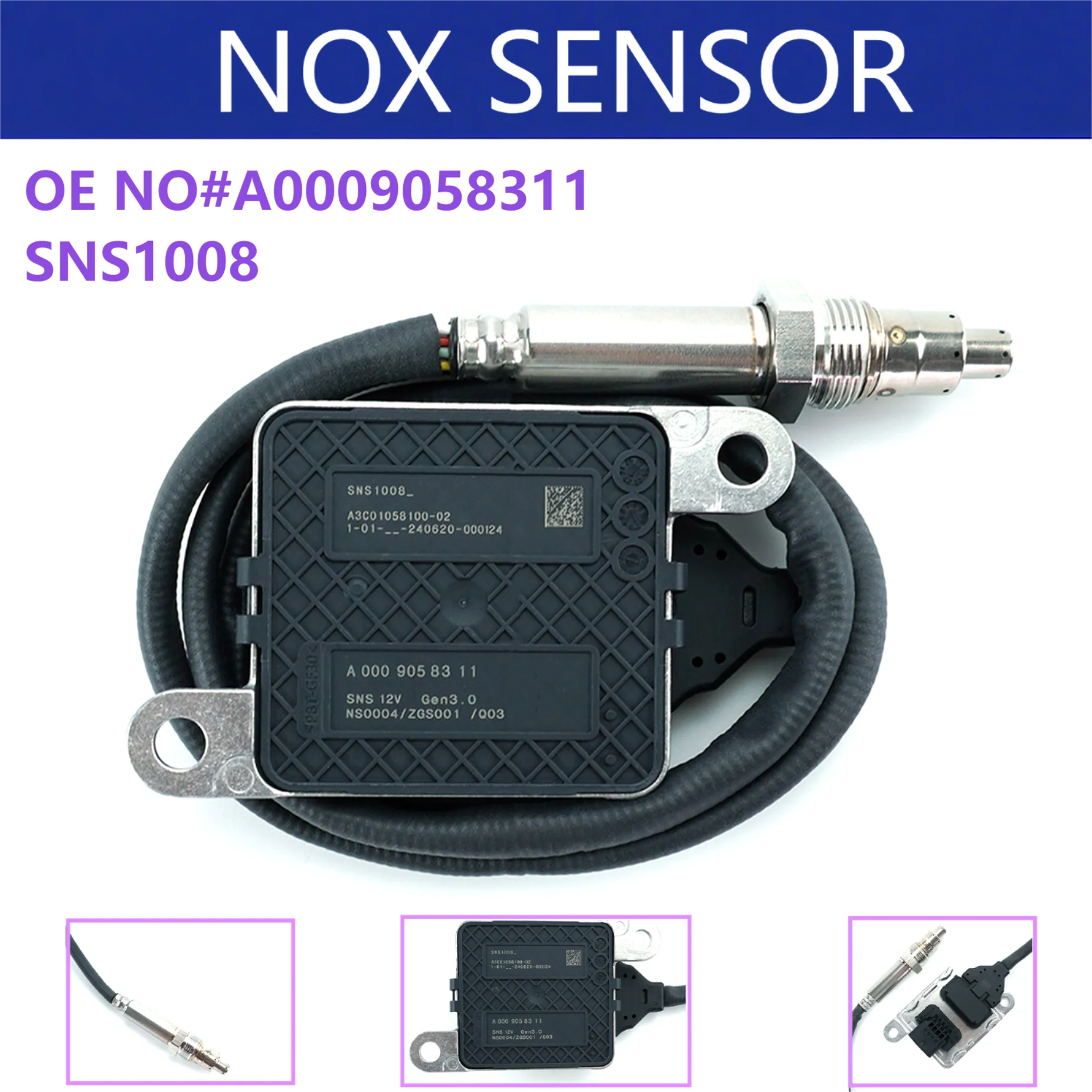 

A0009058311 SNS1008 Nitrogen Oxide Sensor For Mercedes-Benz E-Class A238 E220 E300 GLE 350 Sprinter C,E,S,GLE, GLS class