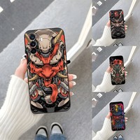 Japanese Oni Hannya Samurai Demon Mask Phone Case for Huawei Mate 30 40 20 10 9 8 Pro S 20X 5G 40E Plus G9 Nova 7i 7 SE Cover