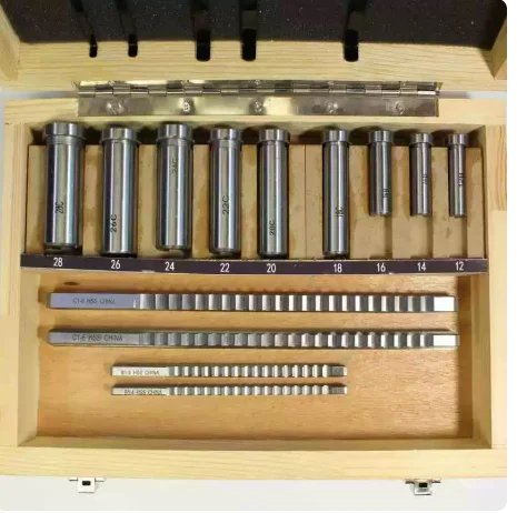 18PCS Metric Keyway Broach Set 4/5/6/8mm HSS Broaching Tool for Lathe
