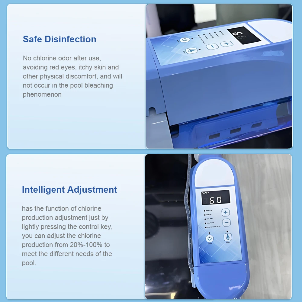 Pro&Plus Series Salt Chlorine Generator Salt Chlorine Electrolysis Sterilizer Salt Chlorine Machine with Smart Panel