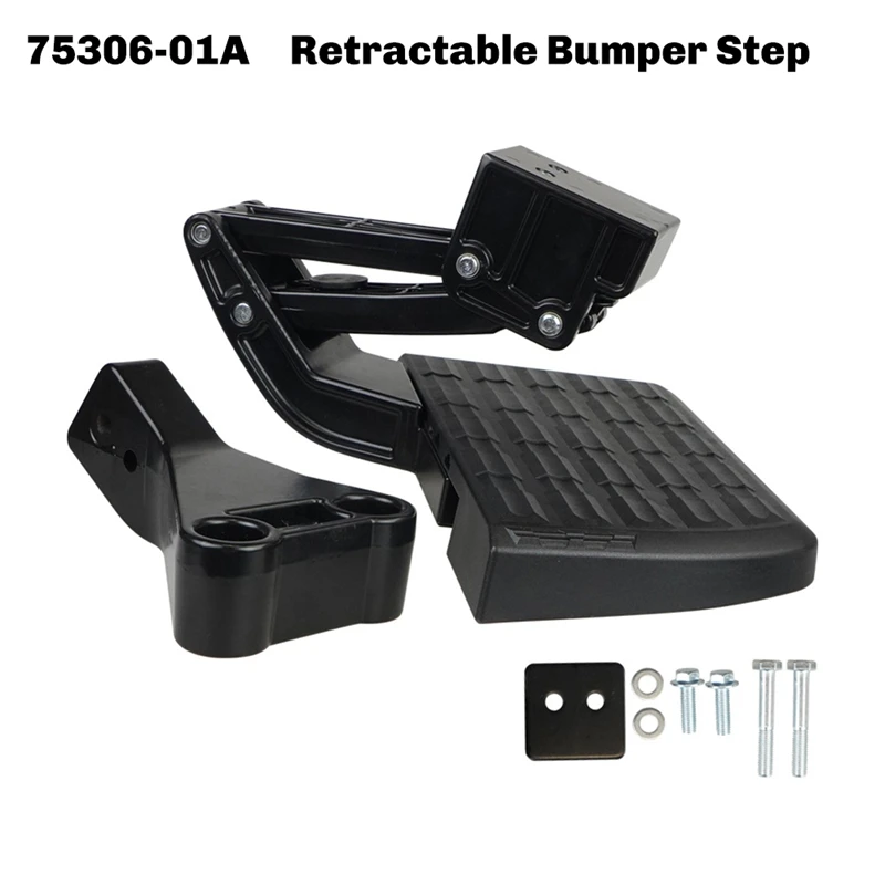 75306-01A Truck Rear Bumper Bed Side Step Retractable For Ram 1500 2009-2018 Ram 2500 3500 Truck 2010-2018