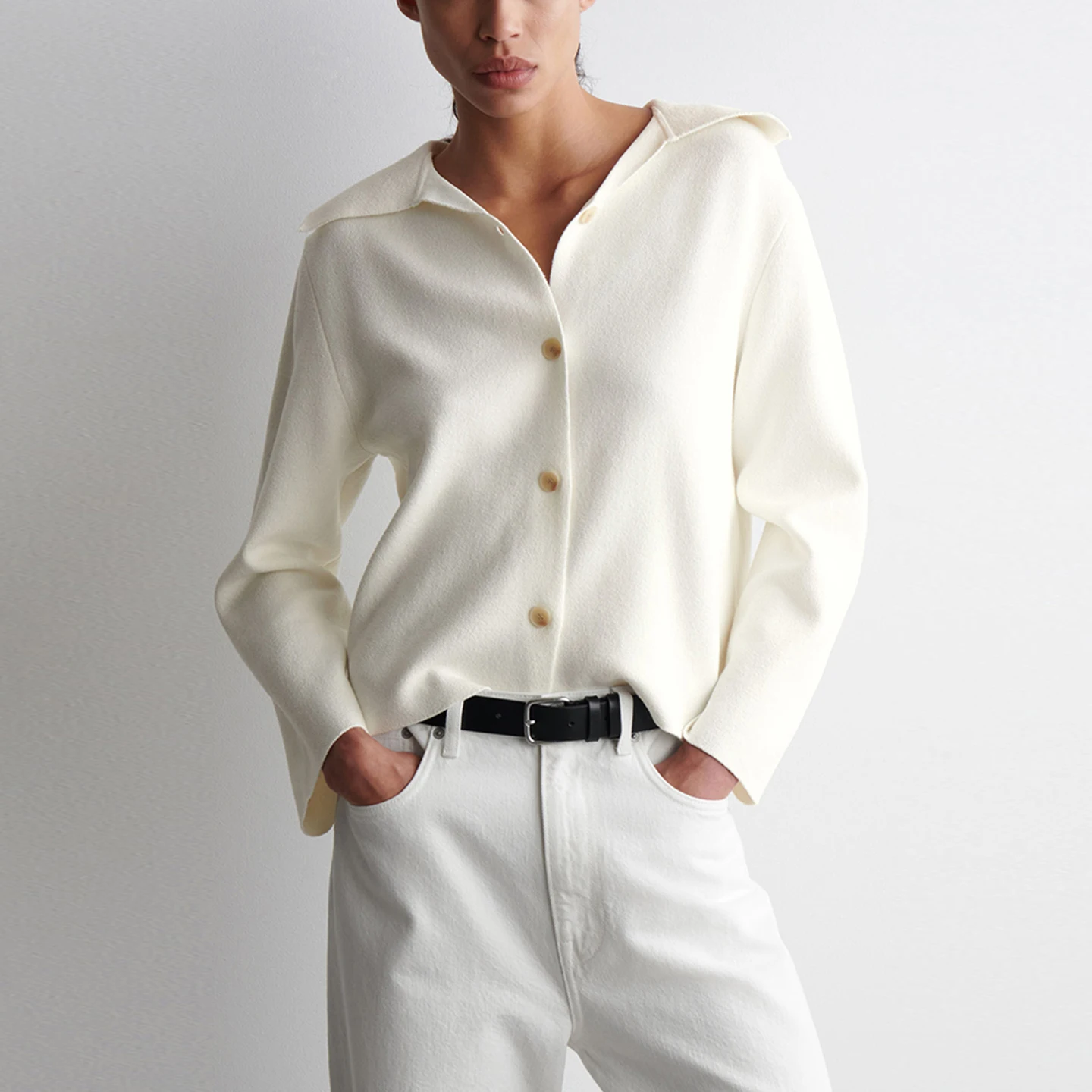 

Модный трикотаж, повседневная верхняя одежда с воротником-стойкой для женщин, Новое поступление, осень 2024, пальто со стойкой от Z