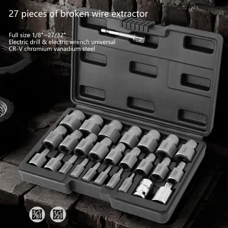 

Easy Out Extractor for Rusted Broken or Stripped Screws Portable Design