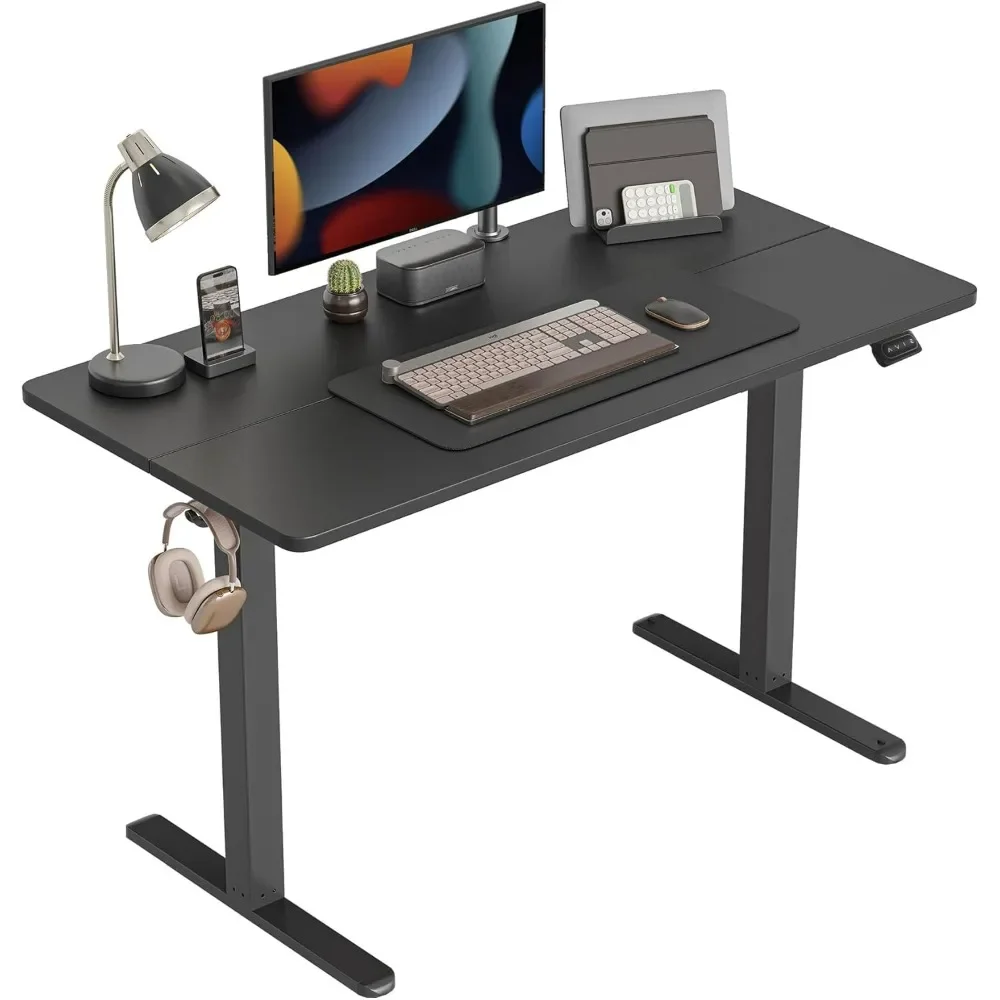 

Electric Standing Desk, 40 x 24 Inches Height Adjustable Sit Stand Desk, Ergonomic Home Office Computer Workstation, Black