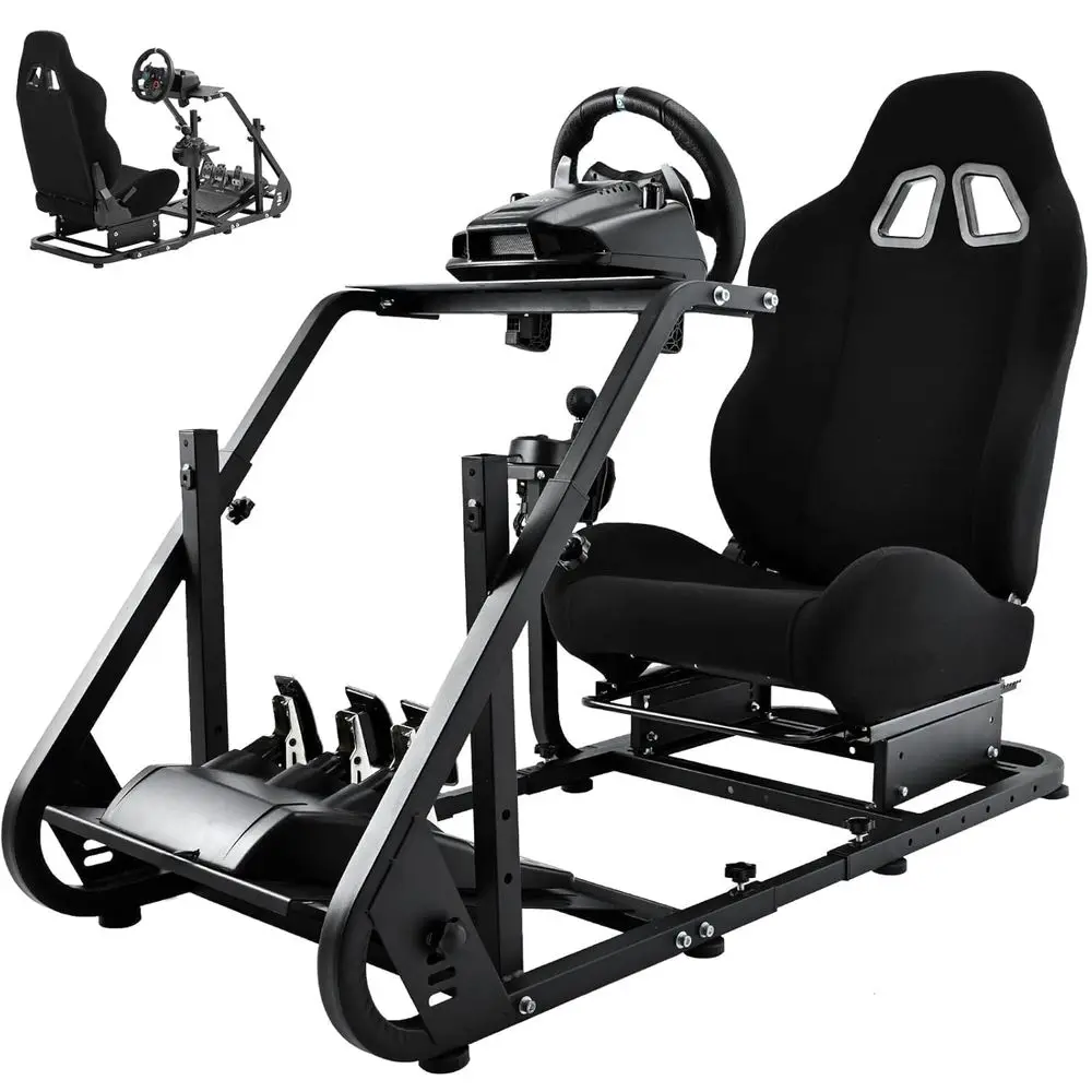 Racing Simulator Cockpit without Wheel, Pedals, and Shifter