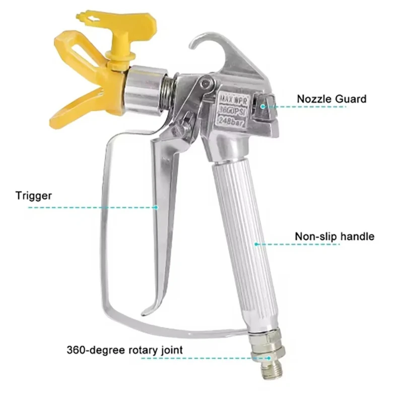 3600PSI High-Pressure Airless Spray Paint Accessory Gun Wagner Pump Spray Machine With 517 Nozzle Cover
