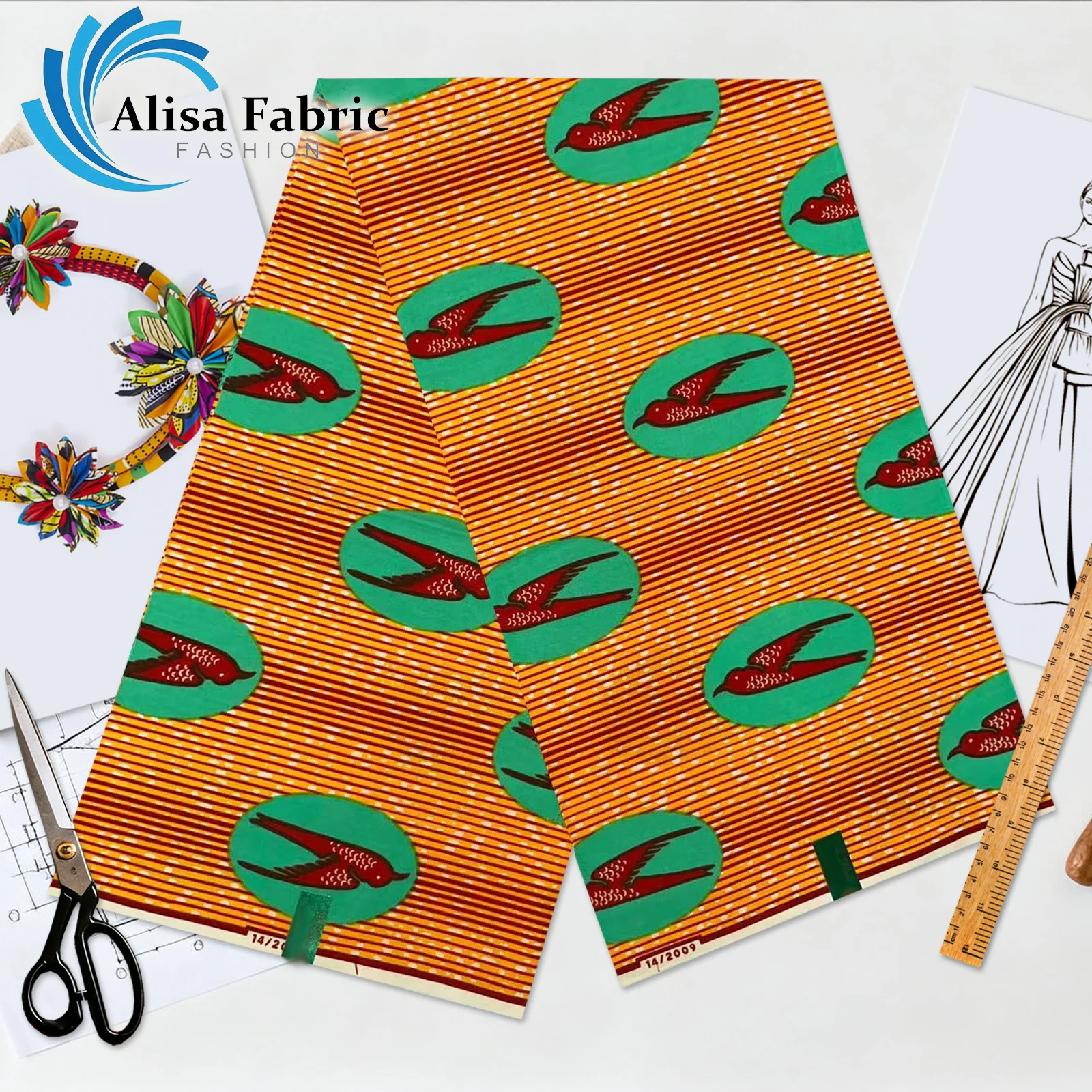 

2025 Lastest African 100% cotton fabric 6 yards veritable guaranteed nigerian fabric for party dresses