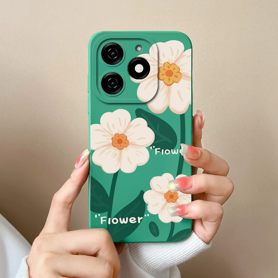 Coque Per Tecno Spark 20 KJ5 20C BG7n Morbido Silicone Simpatico Dinosauro Cassa Del Telefono Anti Impronte Digitali Della Copertura Posteriore Per Spark20C Funda Capa