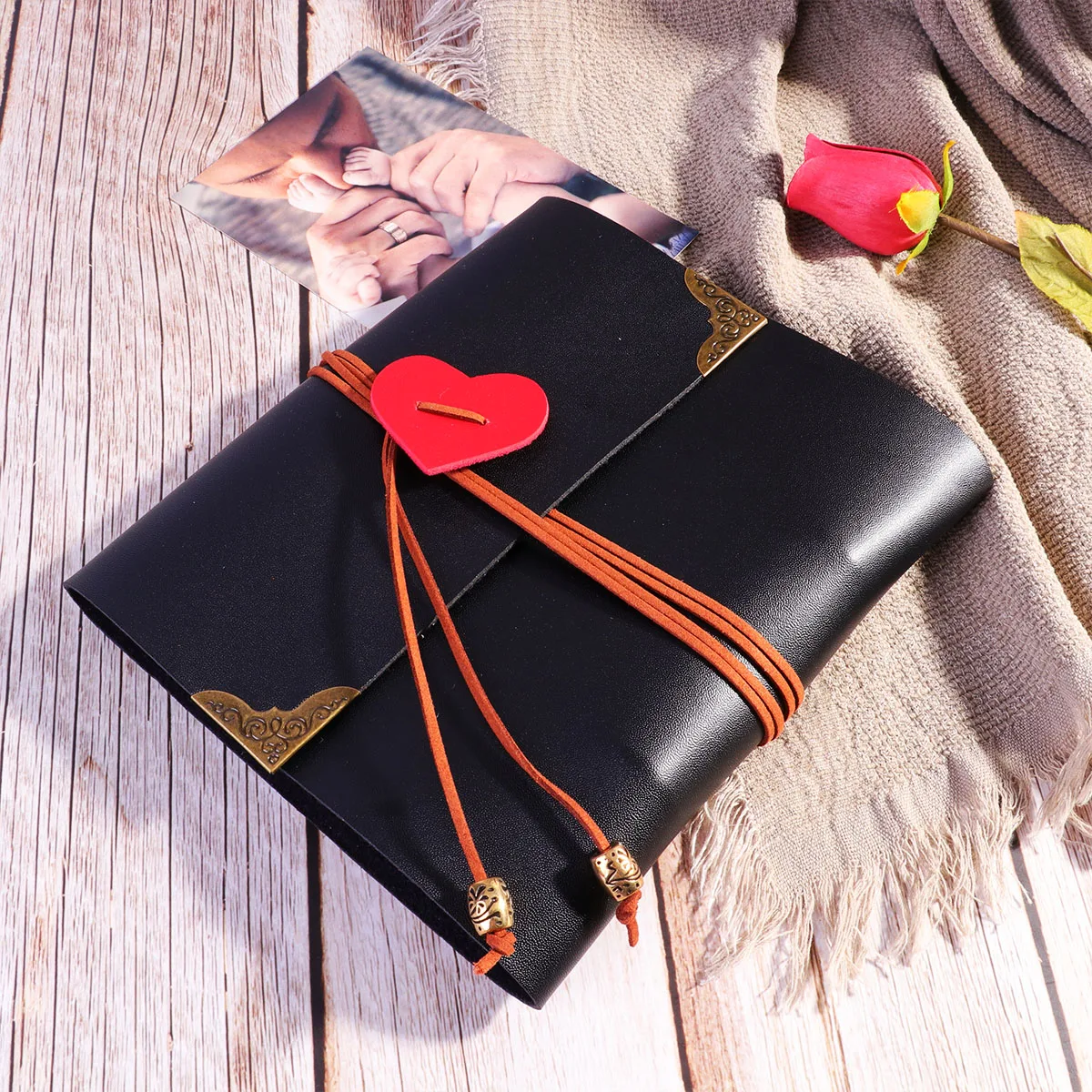 

Wedding Guest Book Love Quit Photo Album Christmas Valentines Vintage Travel Picture
