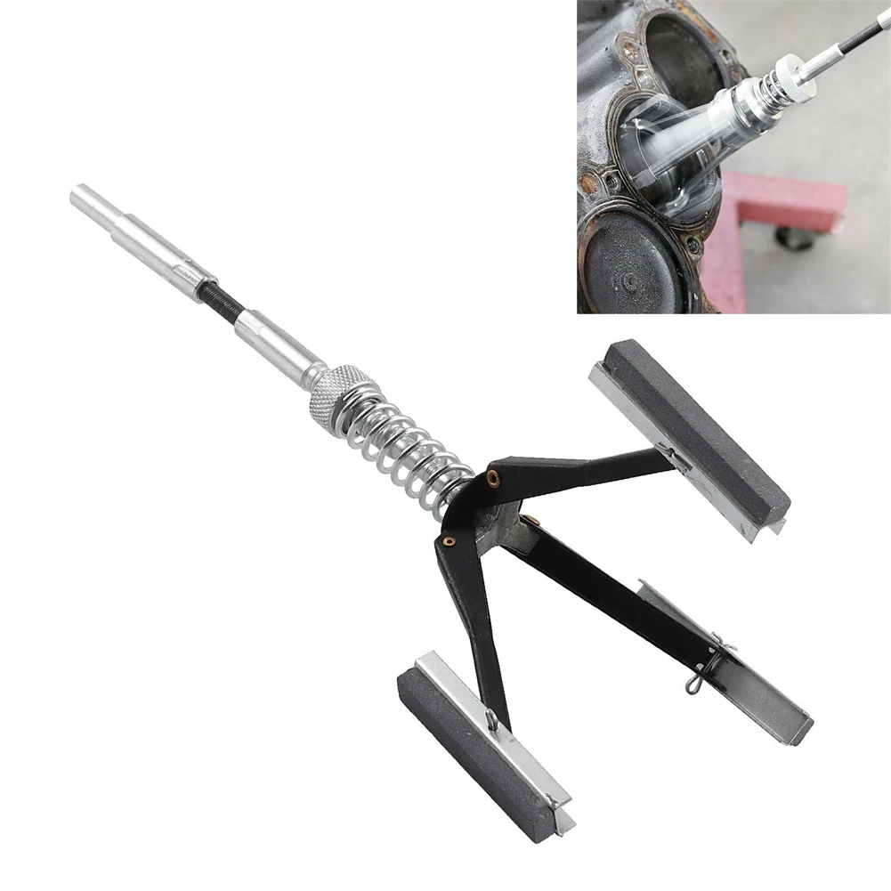 18mm-63mm Car Engine Cylinder Honing Tool Three-jaw Adjustable Brake Cylinder Burnisher Hone For Grinding Holes Friction