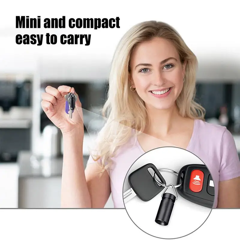 Tiny Flashlight Small Key Chain Flashlight Battery Powered Portable Light Pocket Torches For Travel Night Indoor Home Camping