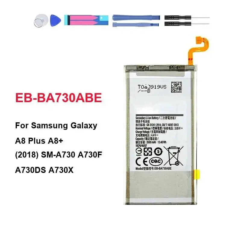 3500mAh EB-BA730ABE Mobile Phone Battery High Performance Robust For Samsung Galaxy A8 Plus A8+ 2018 SM-A730 A730F A730DS A730X