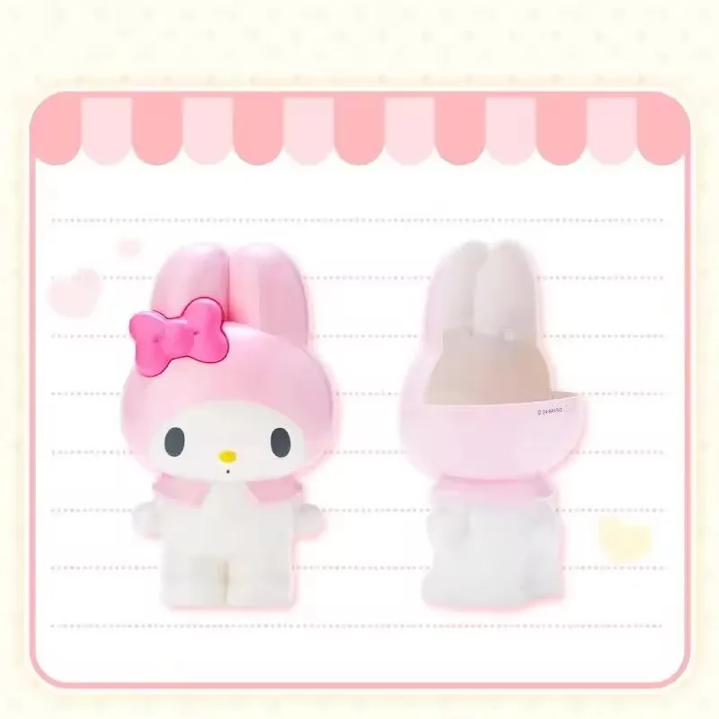 Sanrio Kawaii My Melody Anime Hello Kitty Pen Holder Cute Cartoon Stationery Makeup Brush Organizer Desktop Decoration Gifts Toy