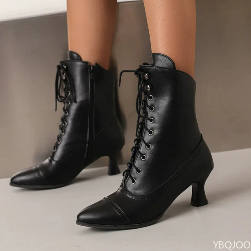 

Зимние стильные короткие ботинки на толстом каблуке, мотоциклетные ботинки на средней подошве, простые удобные модные универсальные женские ботинки