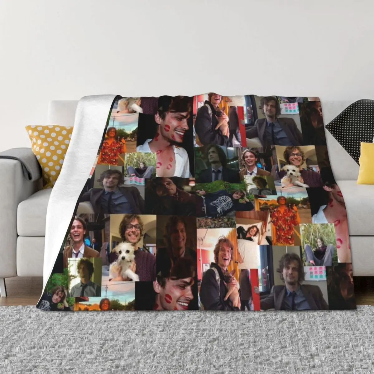 

Mathew Grey Gubler Throw Blanket Blankets For Sofas Decoratives Furry Soft Plaid Blankets