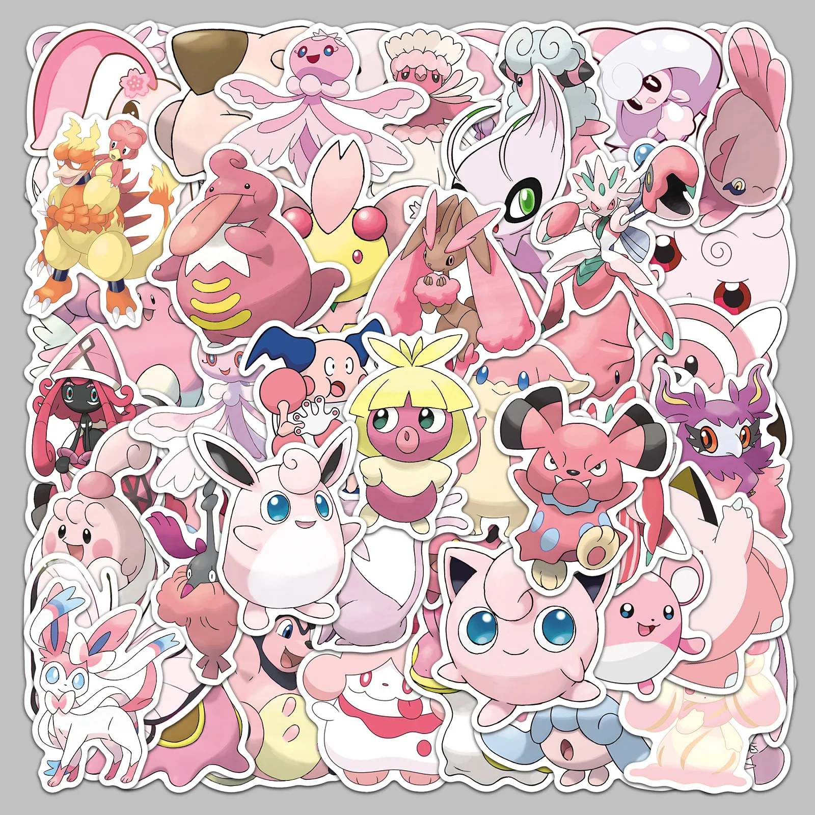50Pcs Cute Mixed Cartoon Anime Character Stickers For Skateboard Graffiti Laptop Water Bottle Motorcycle Sticker Toy Decal Gifts