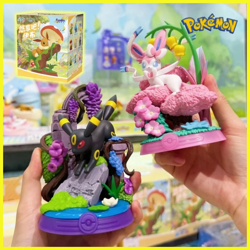 new-funism-pokemon-eevee-blind-box-trendy-toy-peripheral-desktop-figurine-figurine-halloween-christmas-boy-gifts