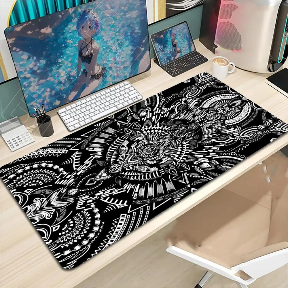 

Длинный коврик для мыши Коврики для мыши для стола, игровой коврик для мыши, с прошитыми краями и нескользящей резиновой основой