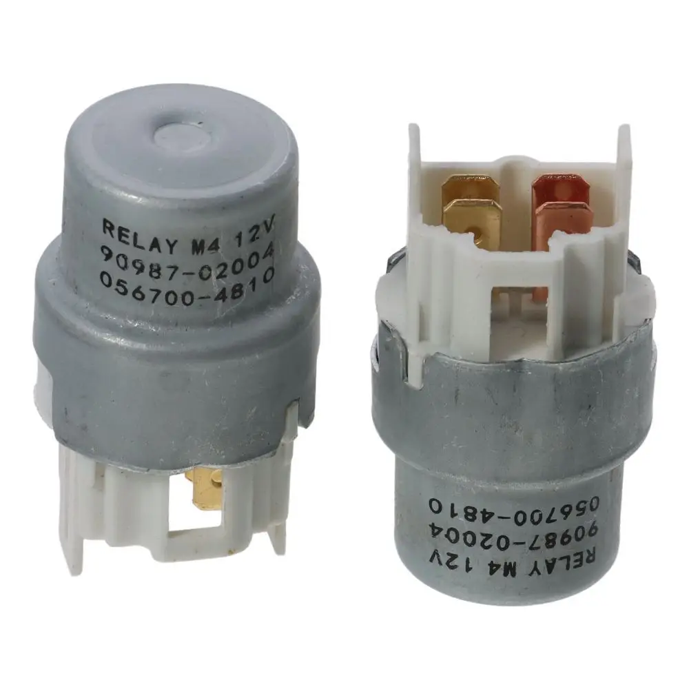 2Pcs Multi Purpose 4Pins Automotive Power Relay 90987-02004 056700-5260 12V for Toyota MR2 056700-4810