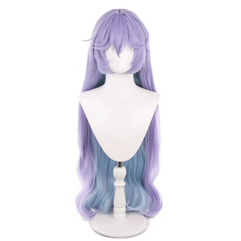Neues Spiel Wuthering Waves Cantarella Cosplay Perücke Mädchen Lolita Lila Langes Lockiges Haar Hitzebeständige Synthetische Perücken Halloween Prop