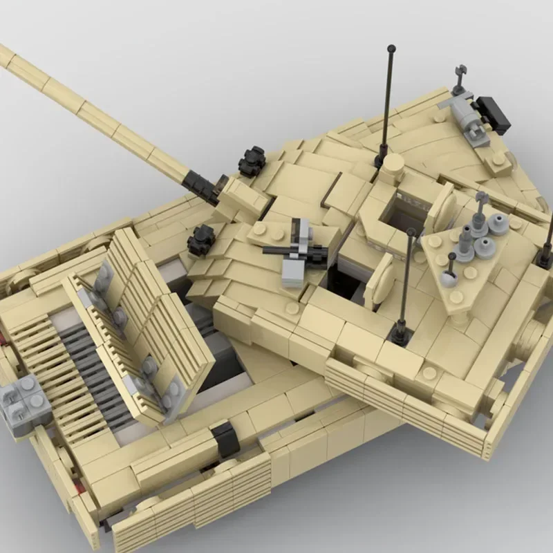 군사 무기 모델 Moc 빌딩 벽돌 챌린저 2 TES 탱크 기술 모듈러 블록 선물 크리스마스 장난감 DIY 세트 조립