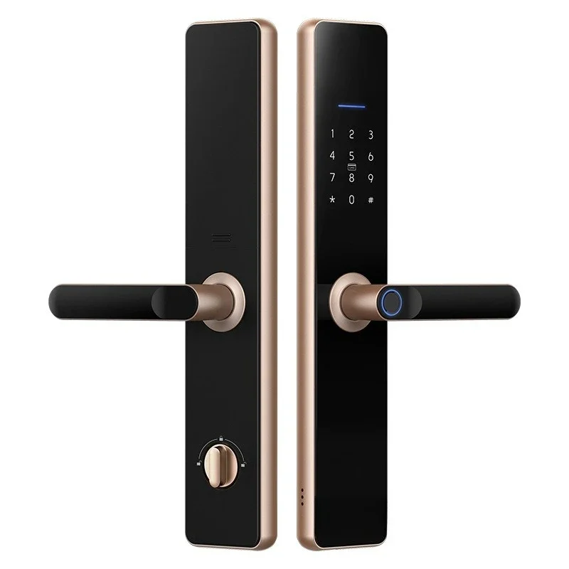 Smart door lock, one grip, fingerprint lock, C-class core lock, anti-theft door password lock