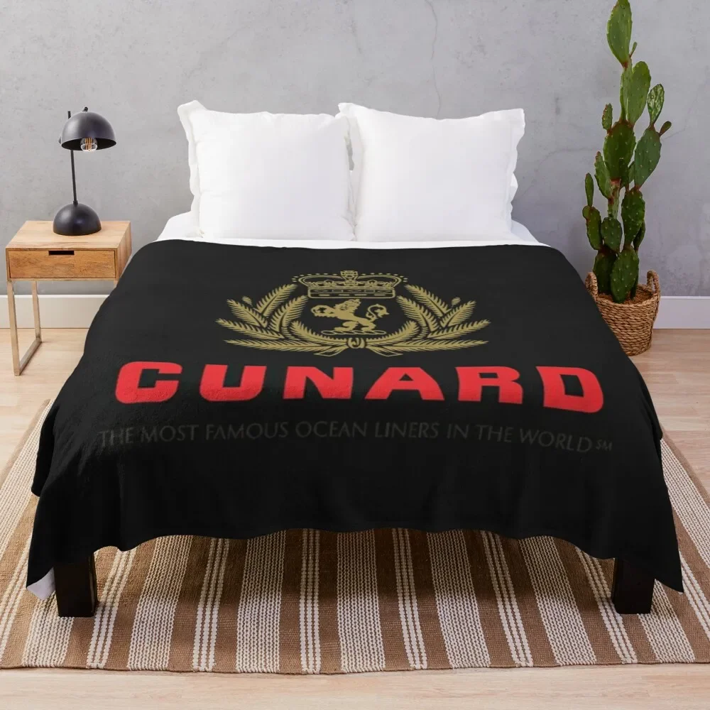 

Luxury Cruises-Cunard Throw Blanket Fluffy Shaggy Flannels Soft Blankets