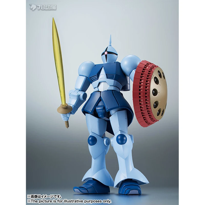 In Stock BANDAI Original GUNDAM ROBOT Series GYAN The Robot Spirits Anime Action Figure Model Toys desktop ornament Gifts view 2