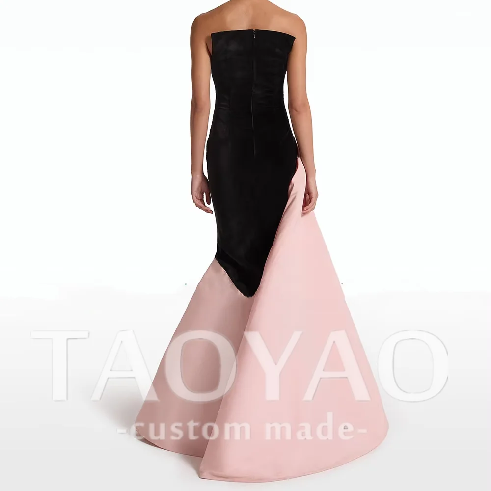 Customized Evening Dress Delicate Floor Length Strapless Sleeveless Off Shoulder 2025 Long Dresses Sexy High Slit Robe De Soriee