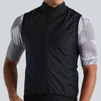 Hombres 3 + 1 bolsillo a prueba de viento impermeable ligero ciclismo sin mangas chaqueta Mtb bicicleta Jersey ropa chaleco reflectante