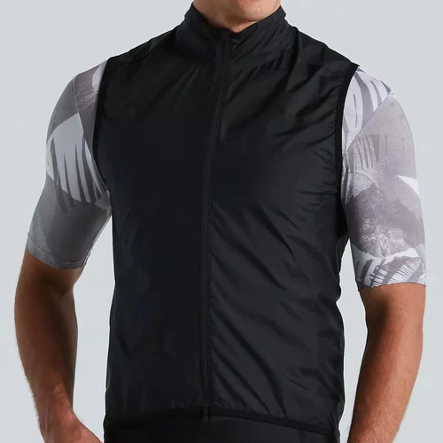 Hombres 3 + 1 bolsillo a prueba de viento impermeable ligero ciclismo sin mangas chaqueta Mtb bicicleta Jersey ropa chaleco reflectante