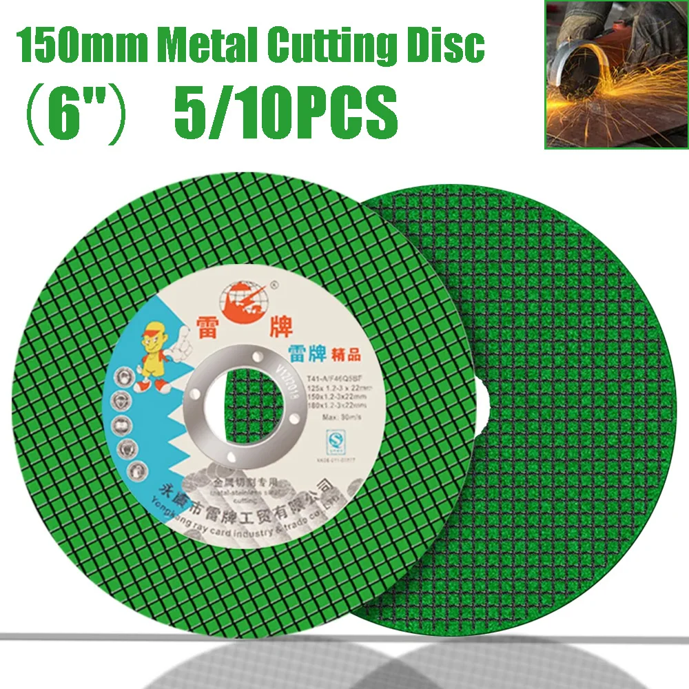 Metal Disco de Corte Resina Rebolo Rebarbadora Ferramenta de Corte para Metal Aço Inoxidável Corte de Ferro 150 mm