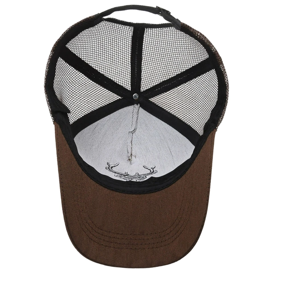 Unisex-Baseballkappen mit Tiergeweih-Stickerei, für Frühling und Sommer, für den Außenbereich, verstellbare Freizeithüte, Sonnenschutzhut – Detail 8