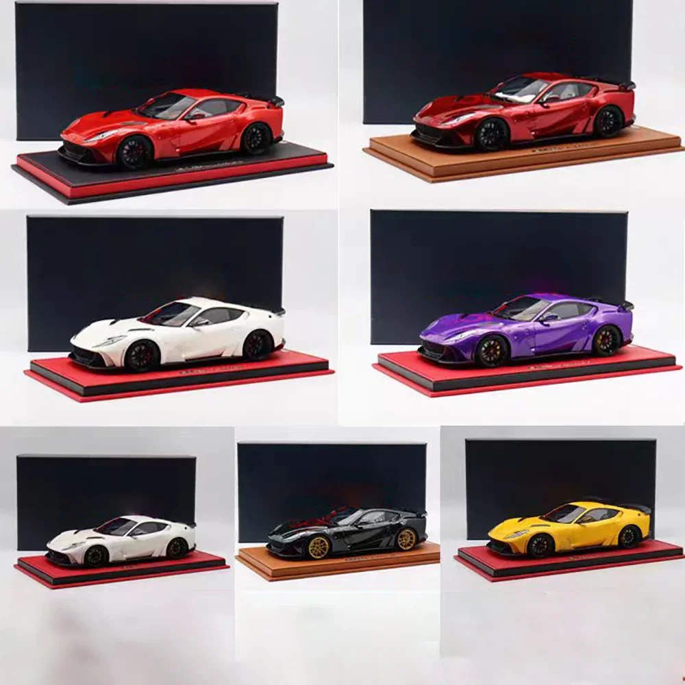 Spot Goods 1:18 Scale Ferrari 812 Modified Limited Edition Supercar Model Hobby Collection Resin Material Model Gift Toy Display