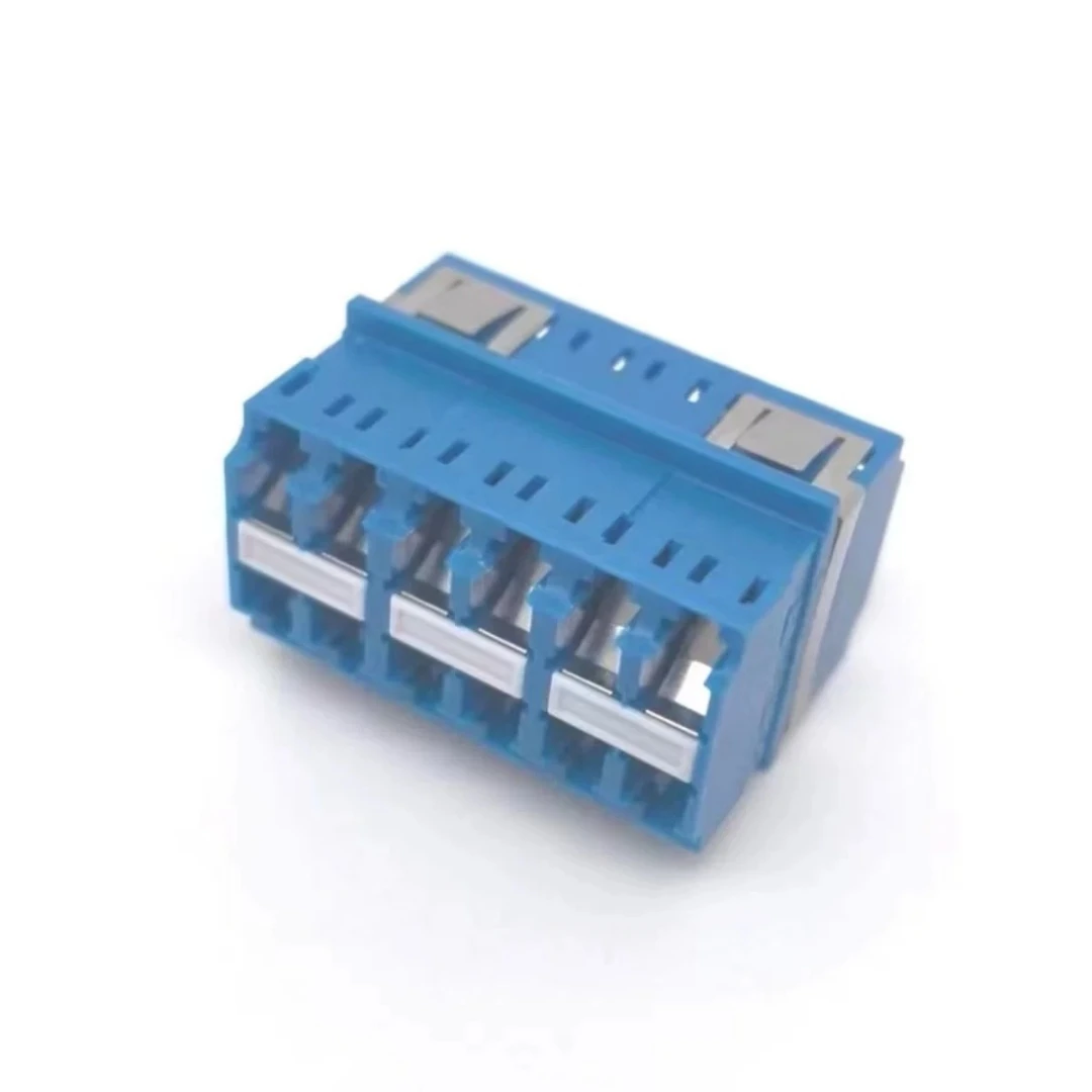 12 ports LC Fiber Optic Adapter 2000pcs 12C Flange Anti Laser High Density LC optical fibre coupler 6 duplex LC/APC 12 cores