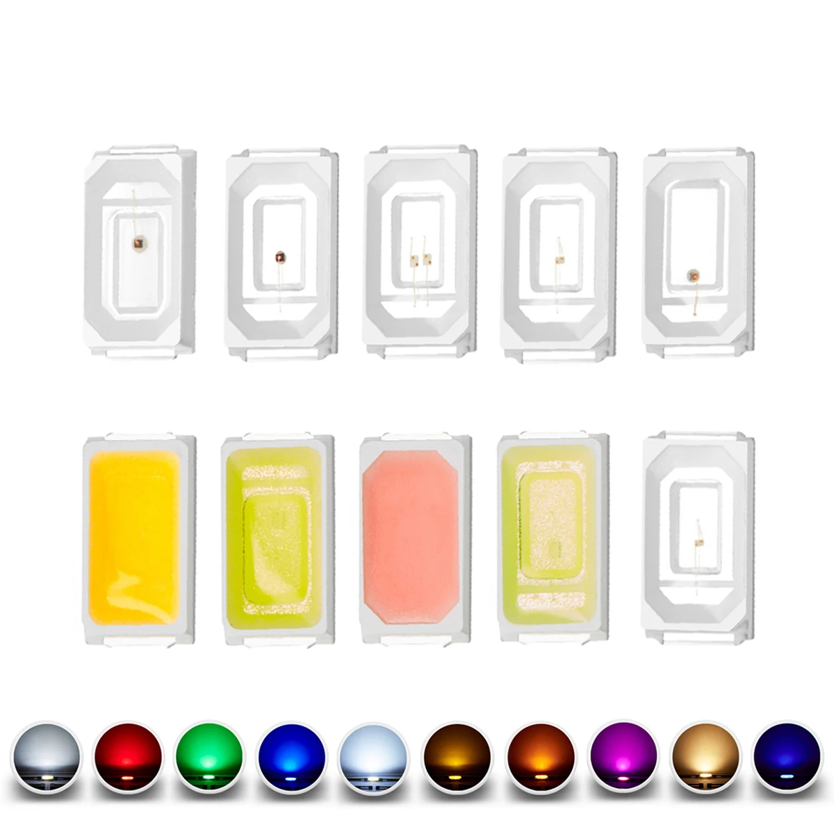 New 100Pcs 5730 5630 SMD LED Diode 0.1W 0.2W 0.5W Warm White Red Green Blue Yellow Orange UV Purple Pink Light Chip Emitting
