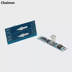 Interruptor táctil LED DC 12V 24V Max 8A para controlador de atenuación táctil de tira de luz LED