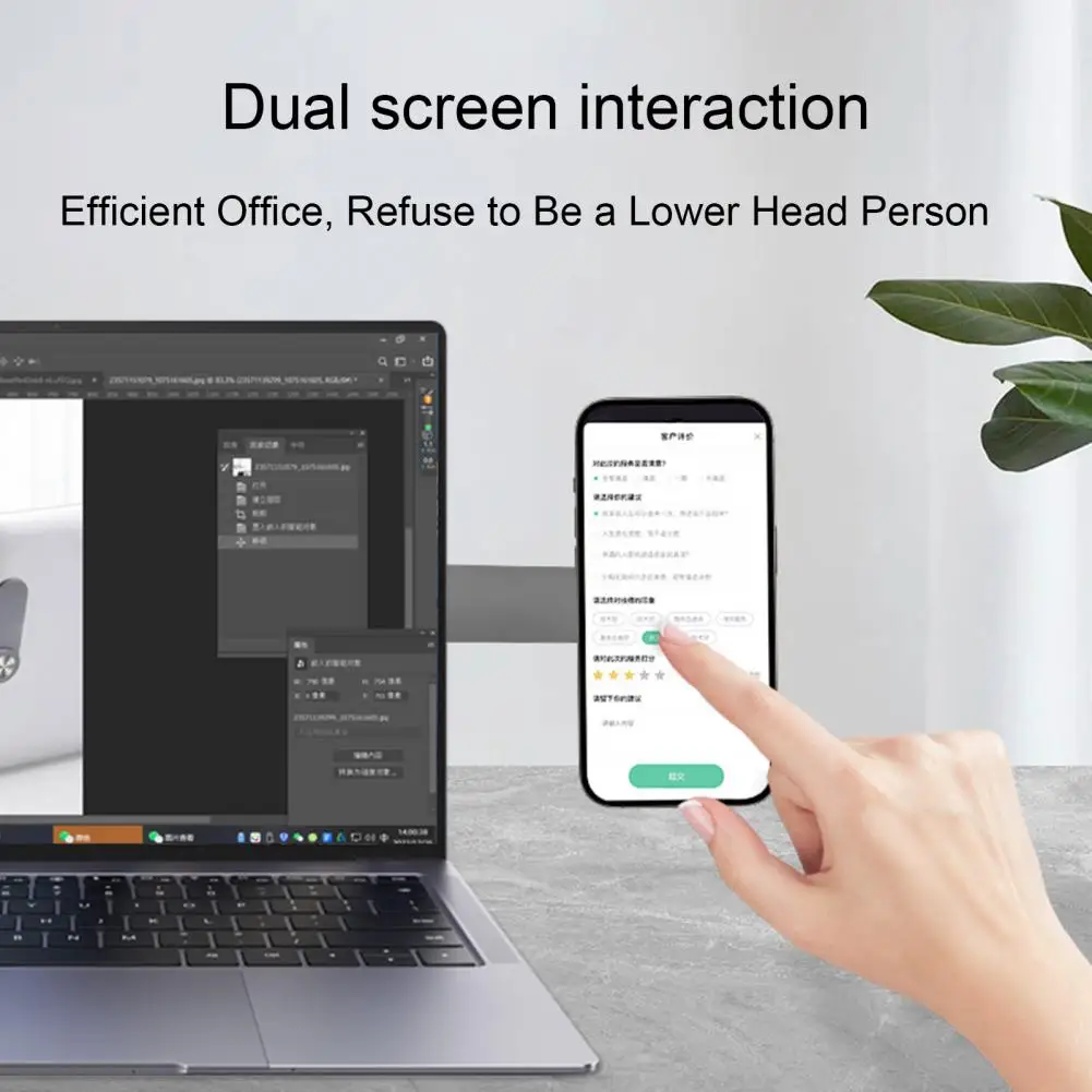 

Laptop Desktop Monitor Side Mount Portable Magnetic Phone Holder Expansion Bracket for Laptop Desktop Monitor Strong Adhesion