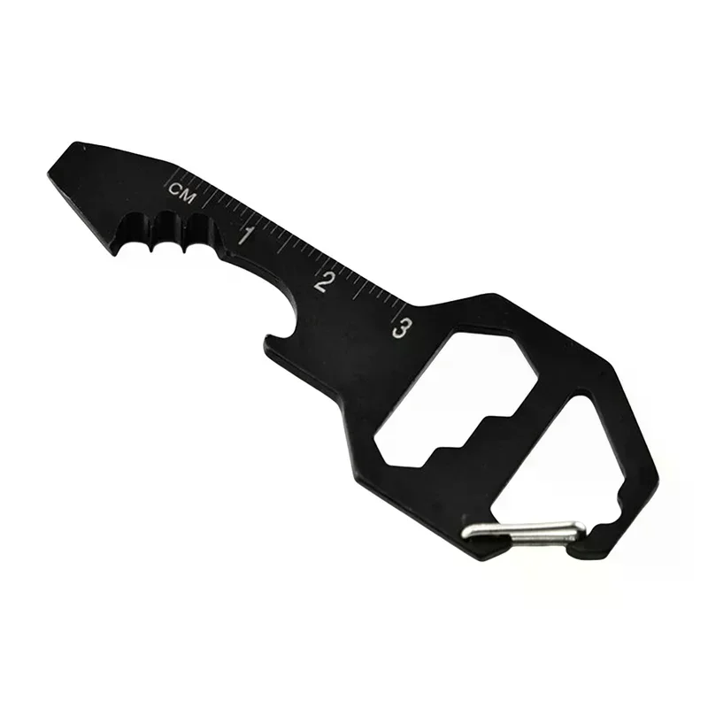 Multi-Purpose Screwdriver Bag Pendant Keychain Portable Stainless Steel EDC Tool Card Bottle Opener Wrench Outdoor Tools