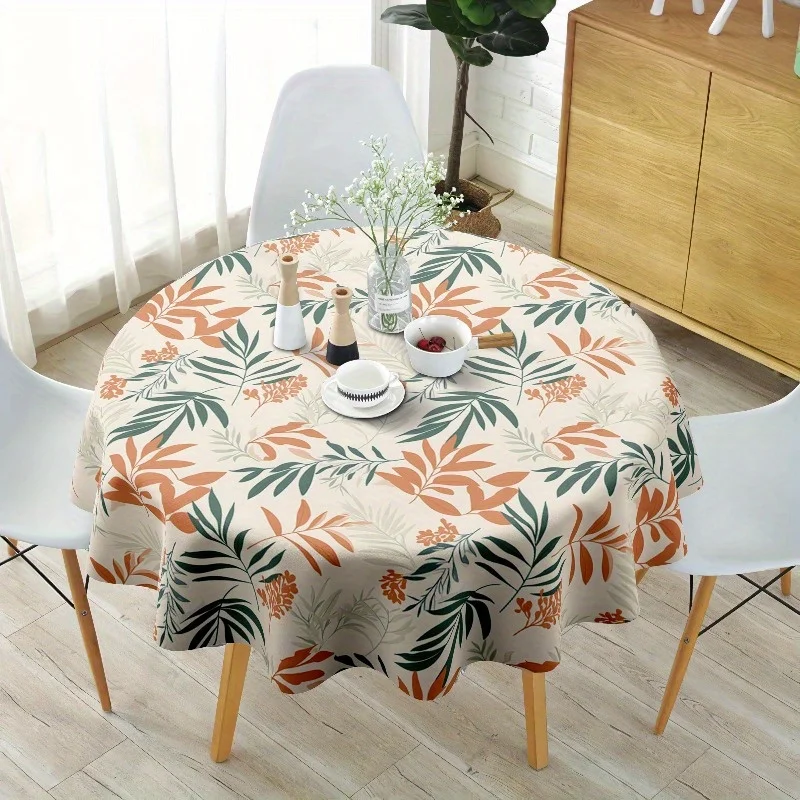 One vintage wildflower round tablecloth, perfect for holiday gatherings.