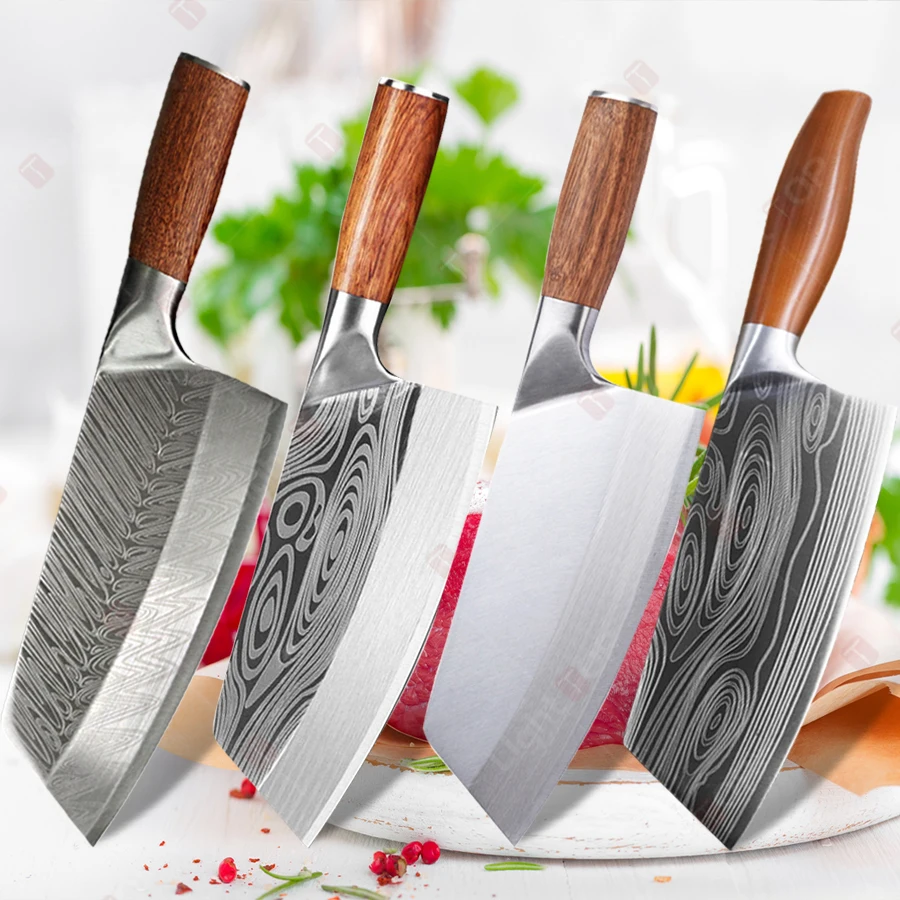 Professionelles Kochmesser für die Küche, ultrascharfes Küchenmesser, Fischschneiden, Gemüseschneidemesser, Metzgermesser aus Edelstahl