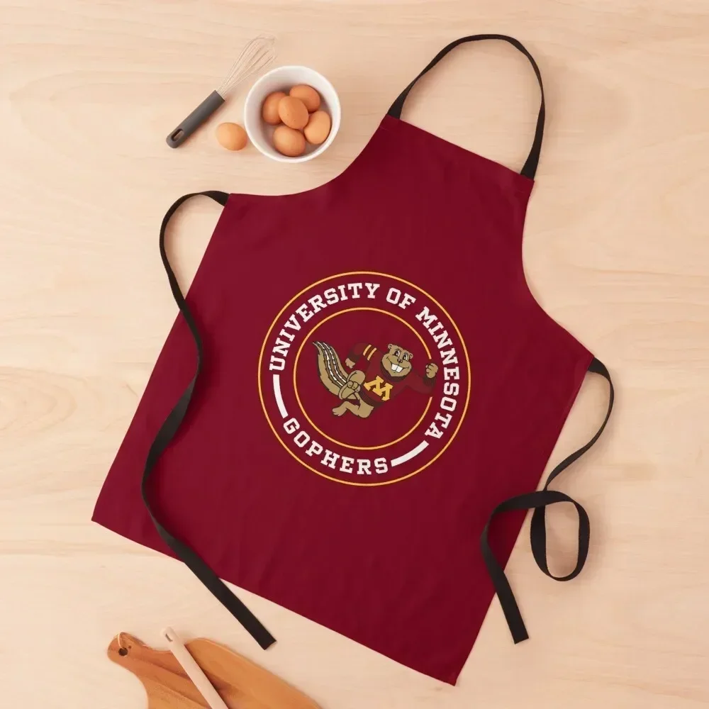 

Gophers - Circle Design Apron bib Kitchen Man christmas kitchen Apron