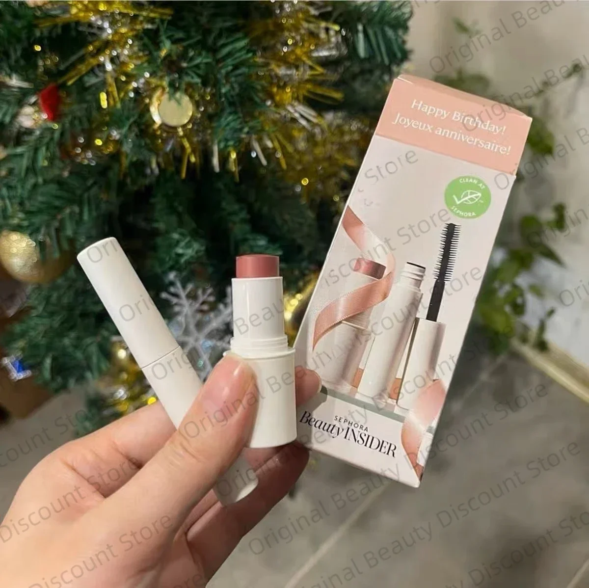 Zestaw upominkowy do makijażu Sephora Mini rozmiar tusz do rzęs Multi-Stick róż i sztyft do ust Clean Beauty nietoksyczna próbka podróżna