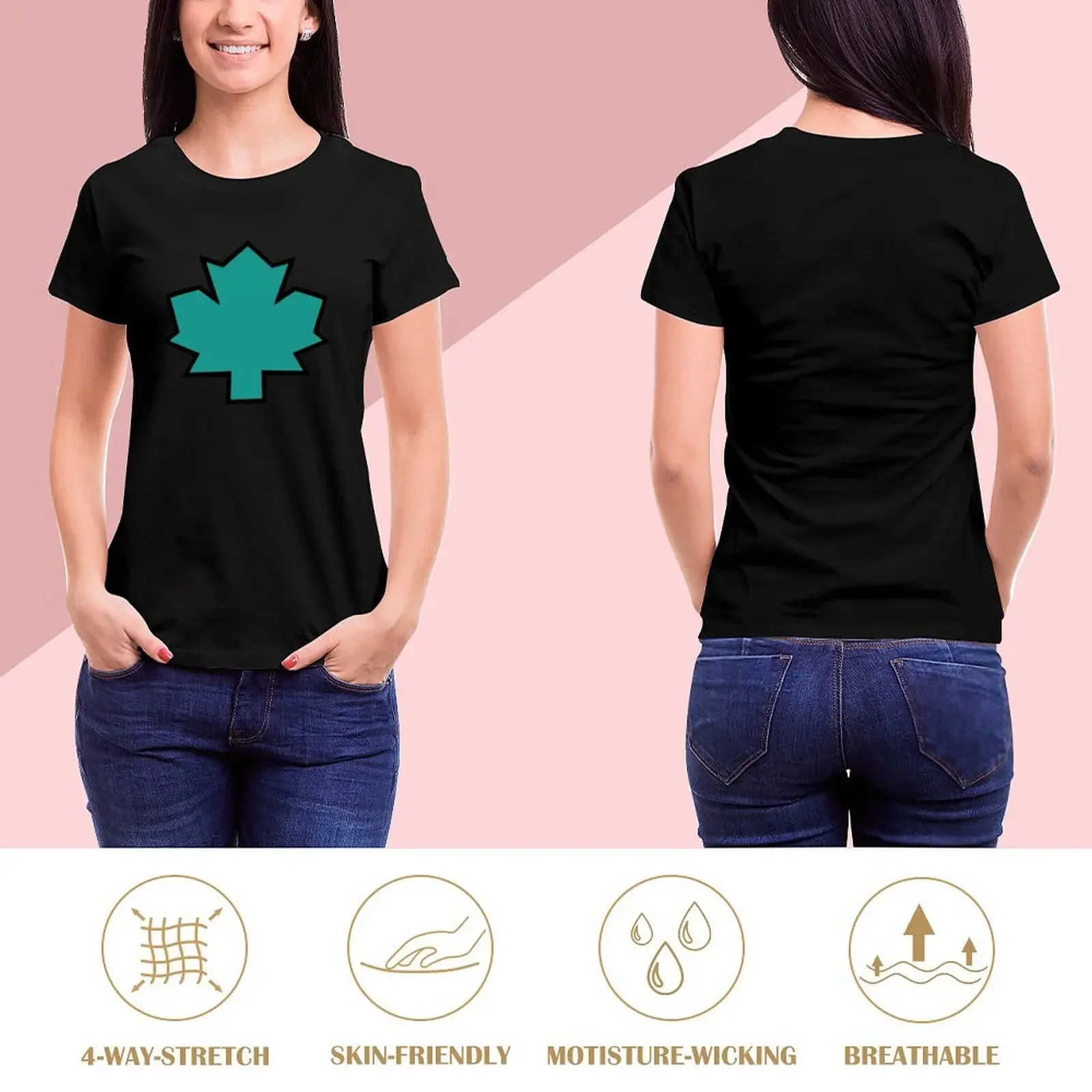 Total Drama Island Owen Maple Leaf Emblem T-Shirt Short sleeve tee aesthetic clothes plain anime funny t shirts for Women