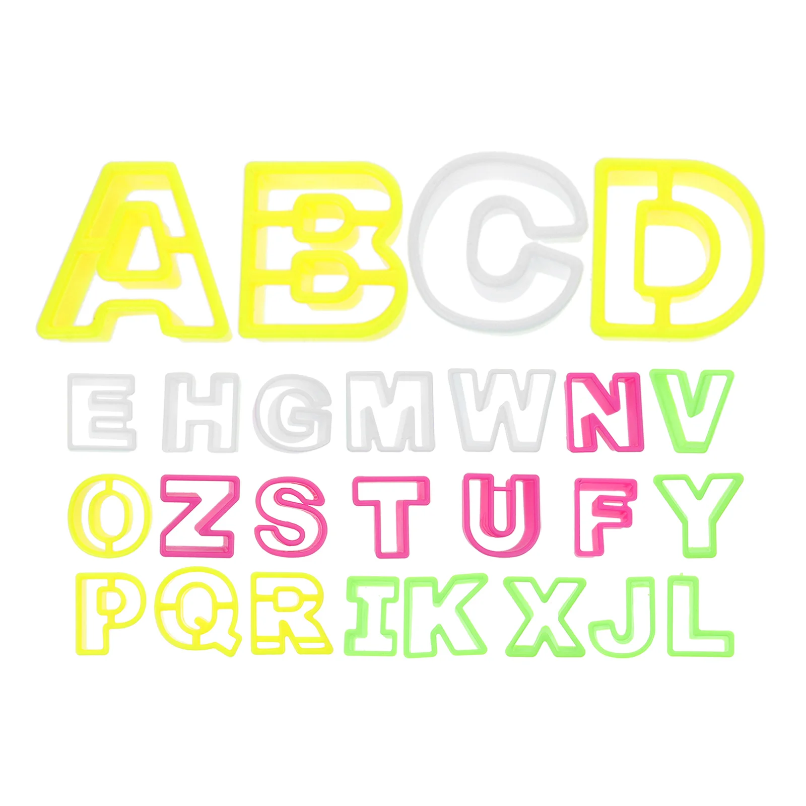 

26pcs Alphabet Letter Cookie Cutter Biscuit Mold for Cookies Cakes Chocolate Bread Easy Design Impress Friends