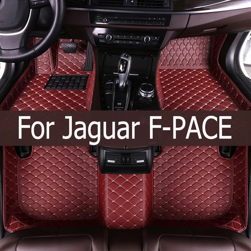 Car Floor Mats For Jaguar F-PACE 2016 2017 2018 2019 2020 Custom Auto Foot Pads Automobile Carpet Cover Interior Accessories