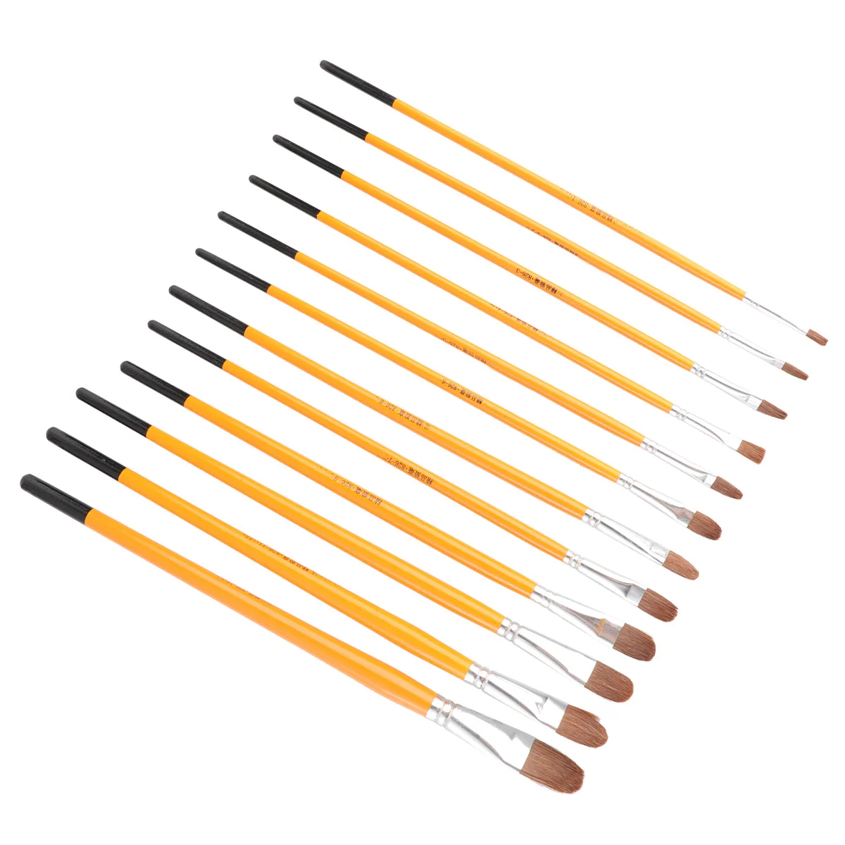 

12pcs Painting Set Watercolor Brushes 12 Sizes For Fine Details Large Areas Family Art Gift Face Painting Safe Gouache