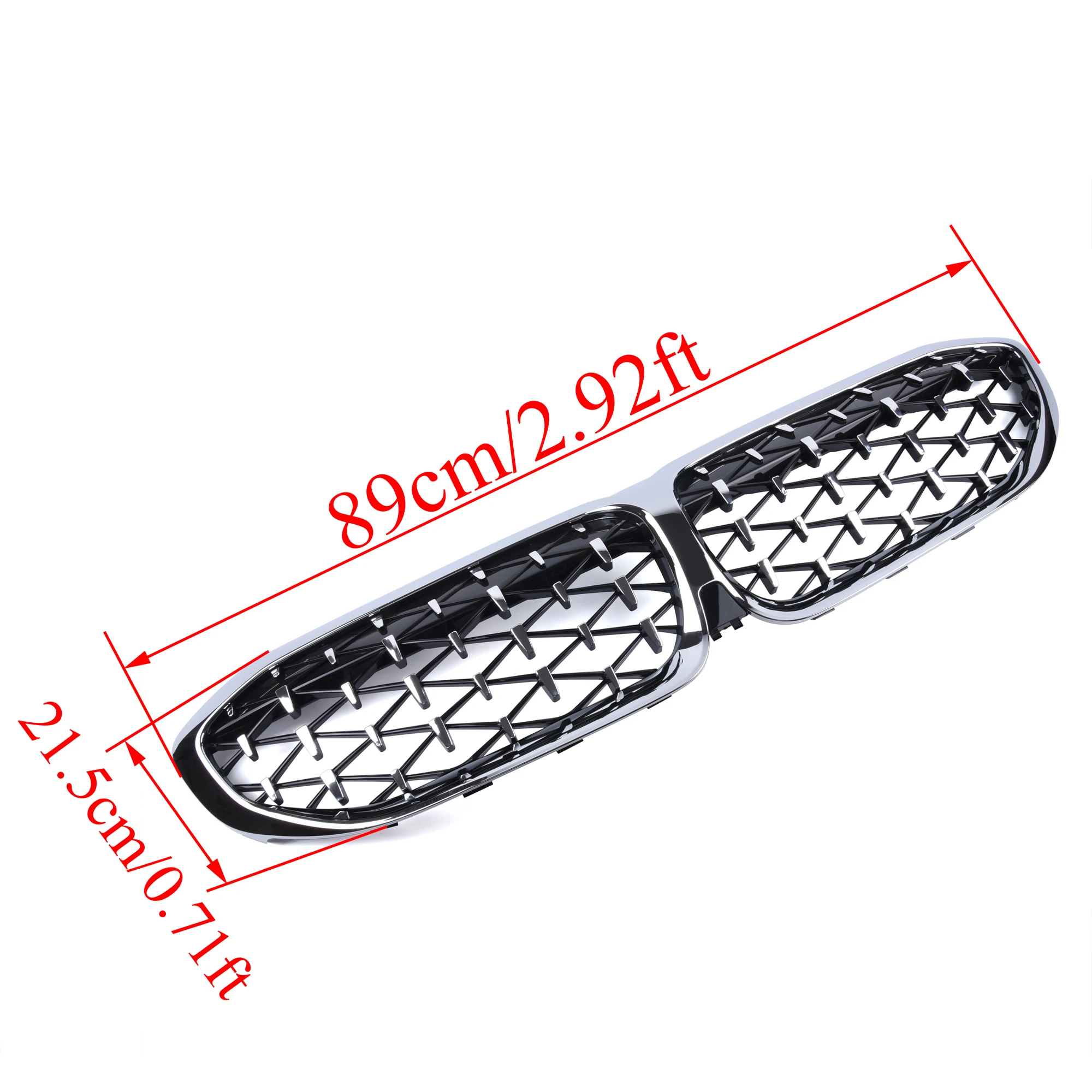 For BMW 3 Series G20/G28 2019 Models Grille racing Grille All black/black Frame Silver Dot/All Silver With Holes/Without Holes