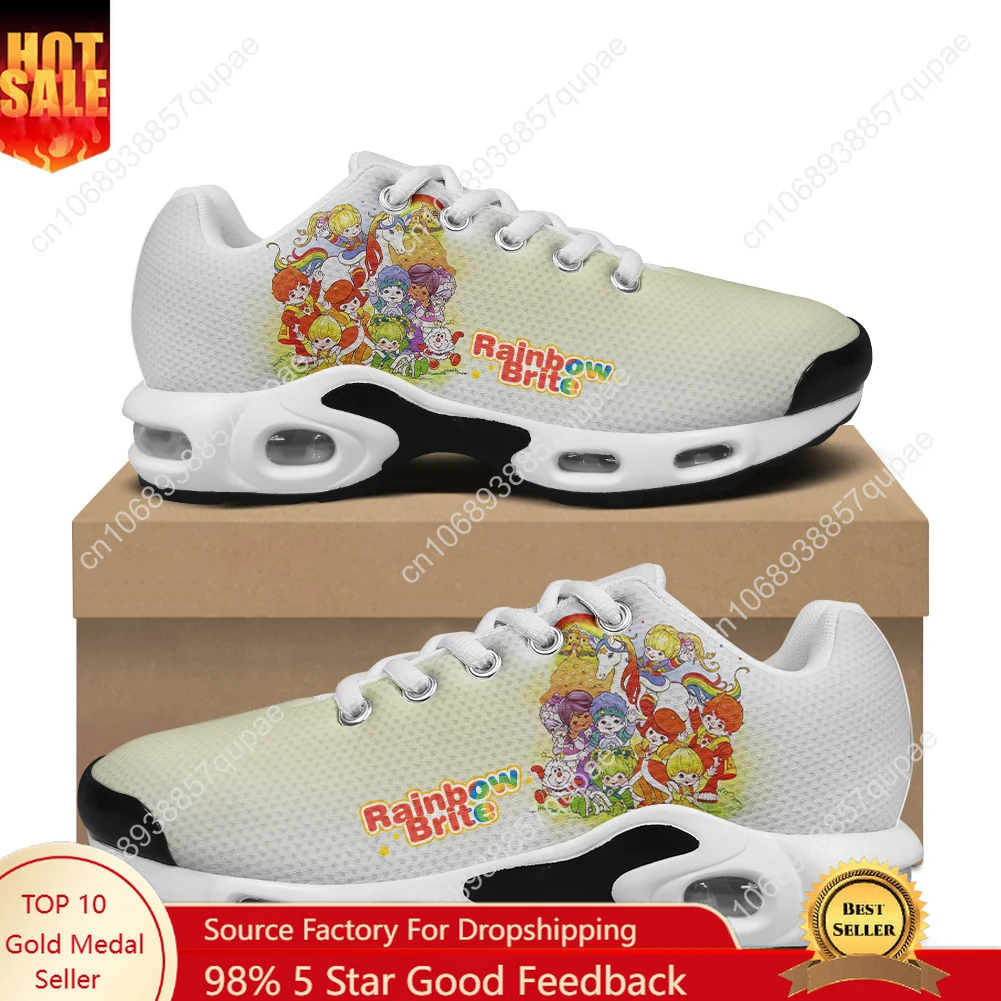 Rainbow brite Air Cushion Sports Sneakers Lovely Anime Shoes Mens Womens Teenager High Quality Footwear Custom Made Mesh Sneaker